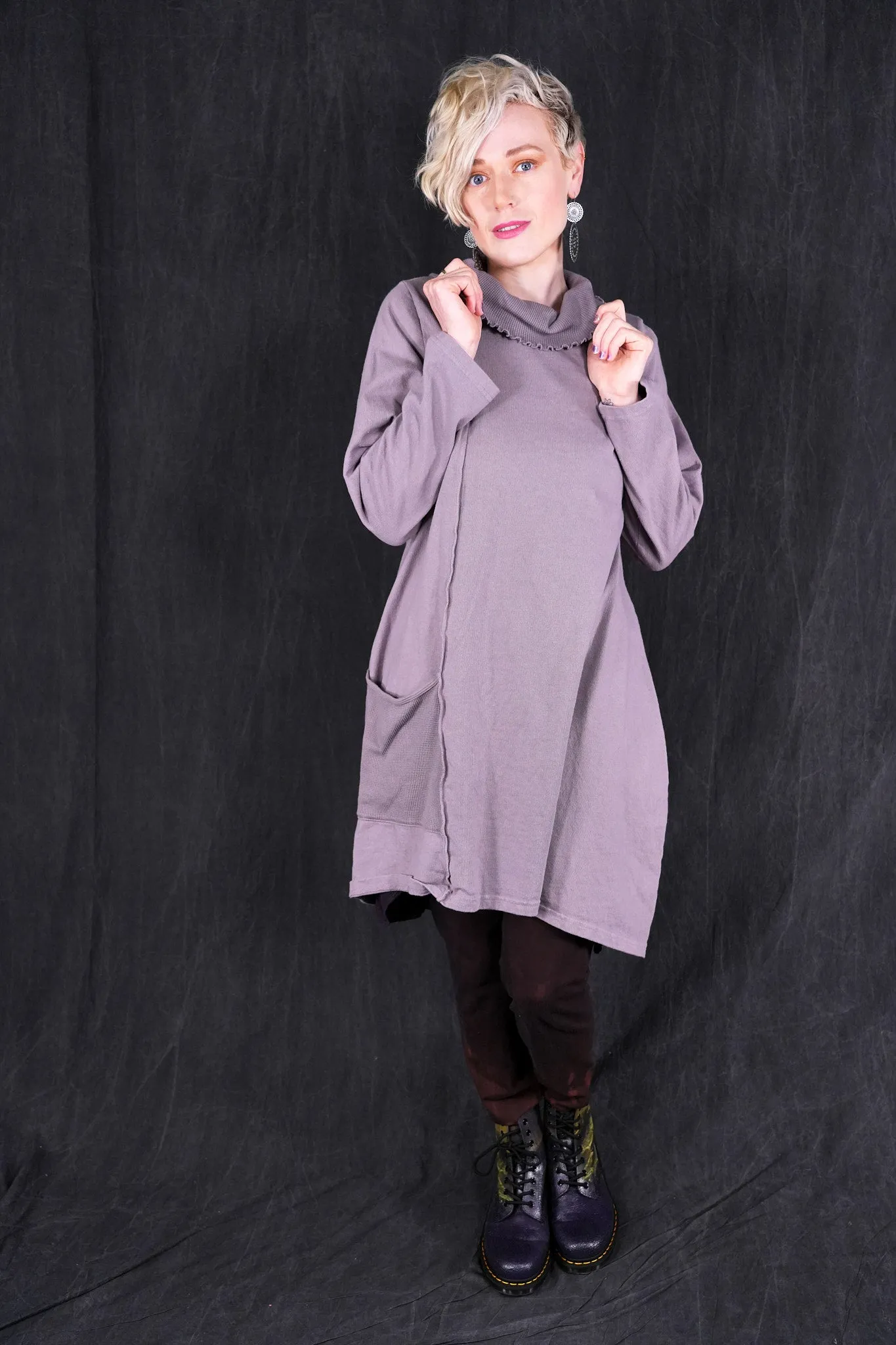 2362 Heavy Eco Cotton Pocket Tunic Aurore-U