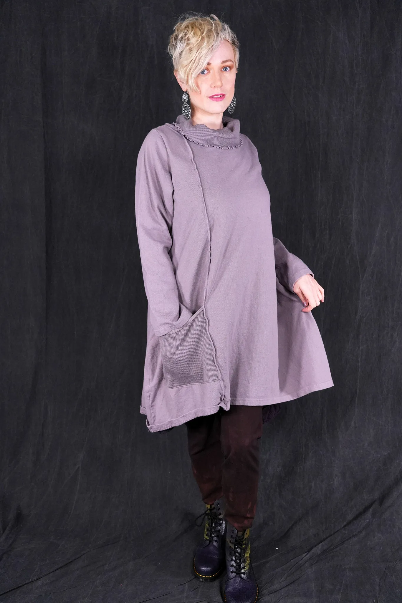2362 Heavy Eco Cotton Pocket Tunic Aurore-U