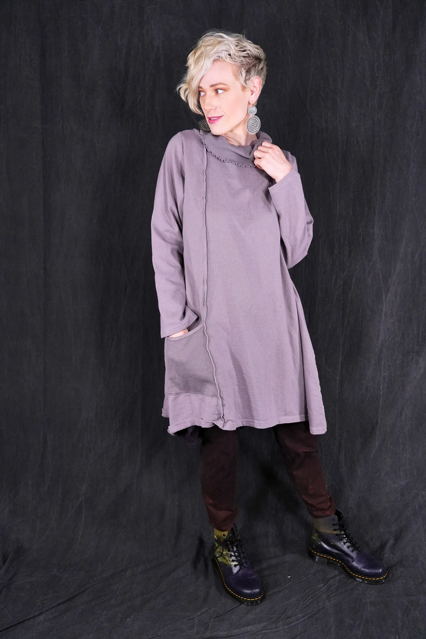 2362 Heavy Eco Cotton Pocket Tunic Aurore-U