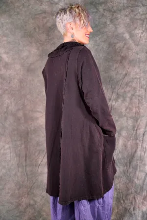 2362 Heavy Eco Cotton Pocket Tunic Espresso