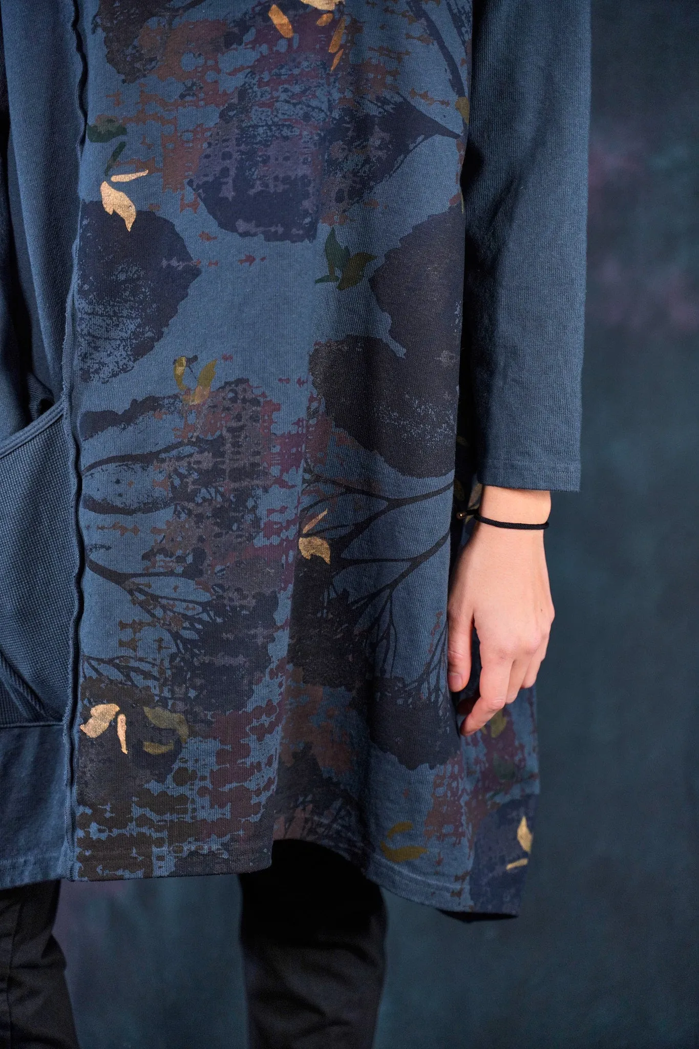 2362 Heavy Eco Cotton Pocket Tunic India Ink-P