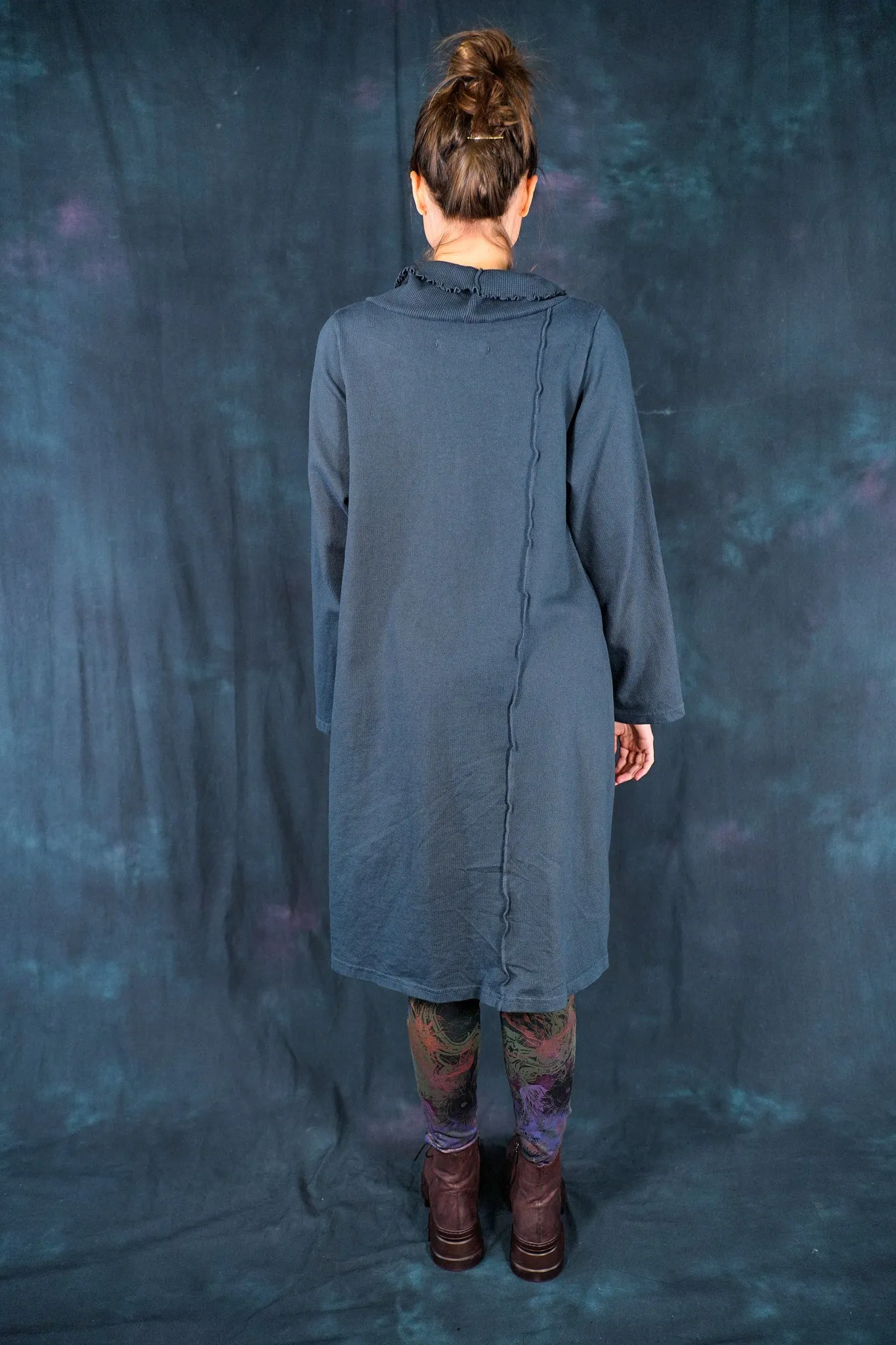 2362 Heavy Eco Cotton Pocket Tunic India Ink-U