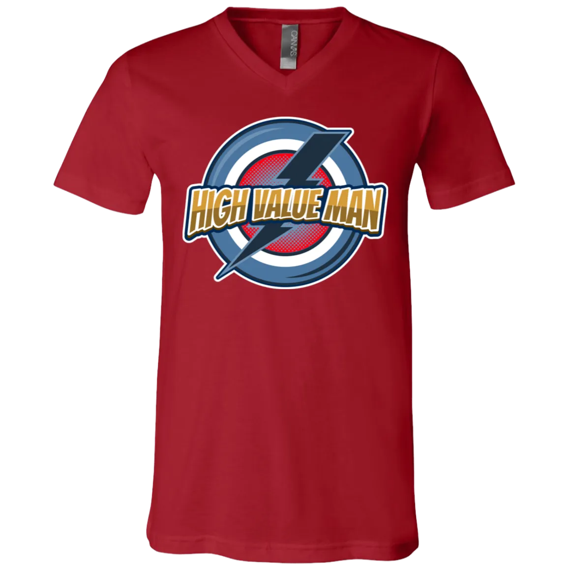 3005 Unisex Jersey SS V-Neck T-Shirt