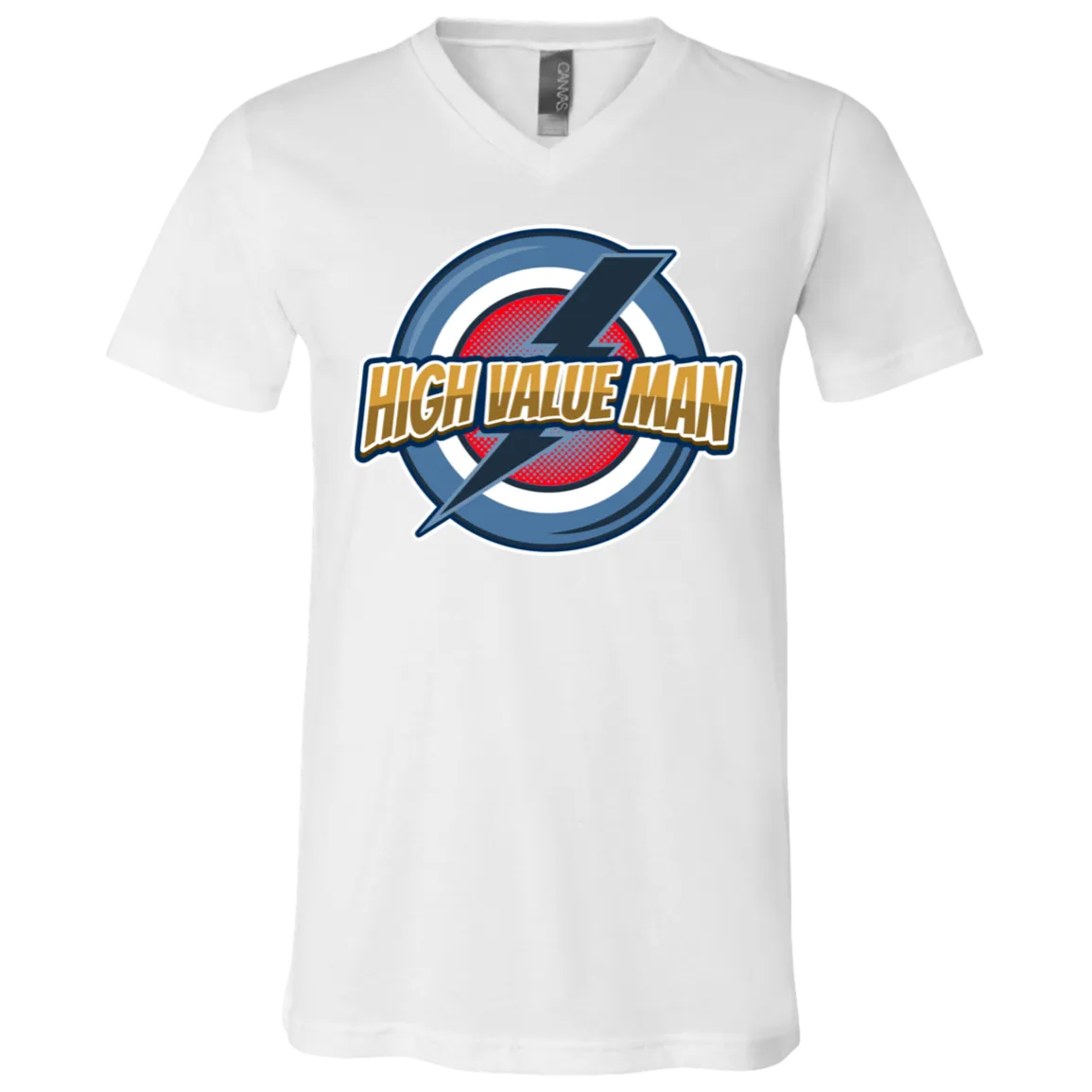 3005 Unisex Jersey SS V-Neck T-Shirt
