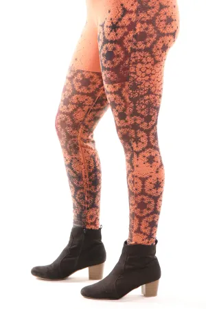 3201 Bamboo-lycra Legging Persimmon-Printed