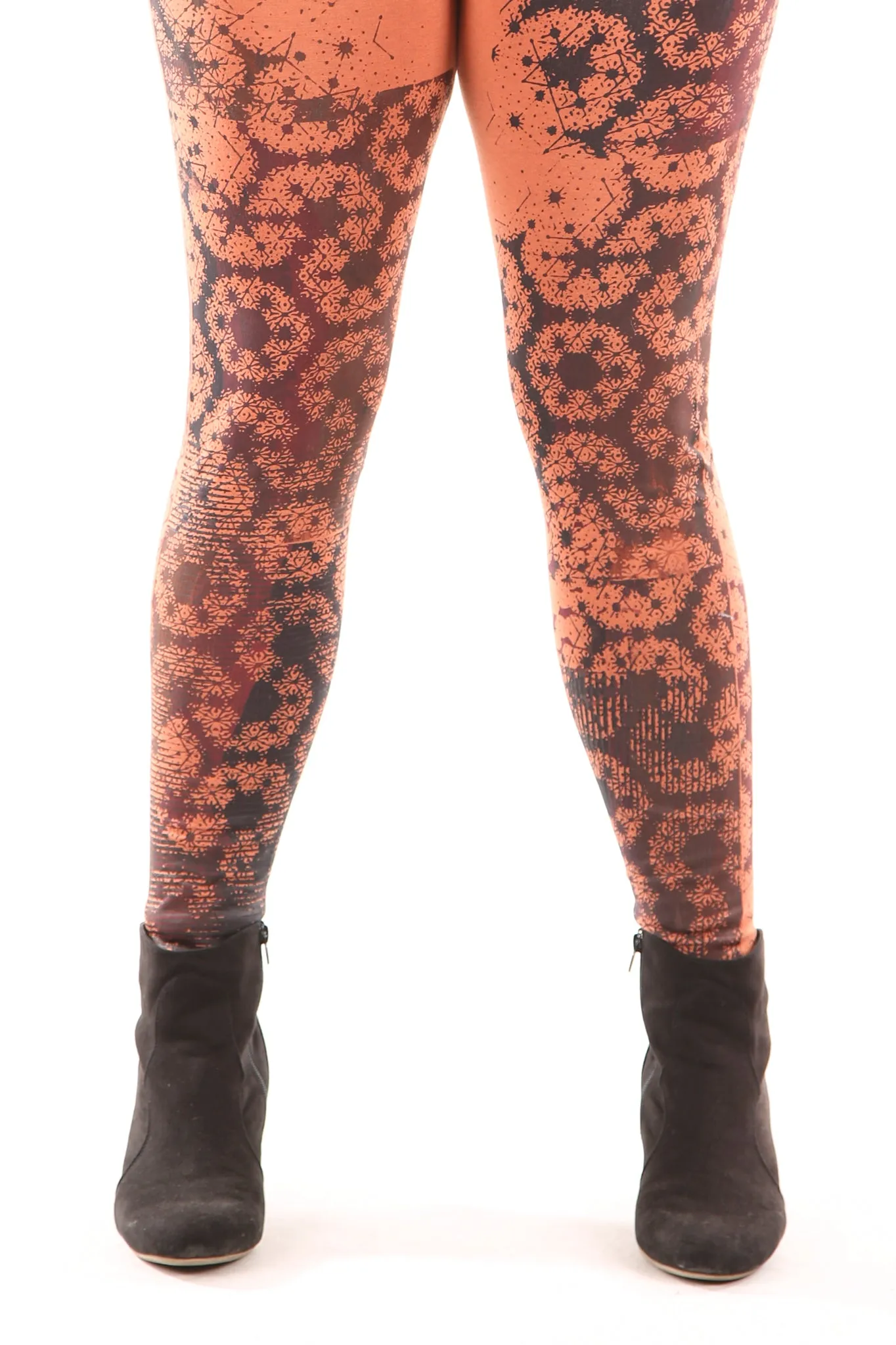 3201 Bamboo-lycra Legging Persimmon-Printed