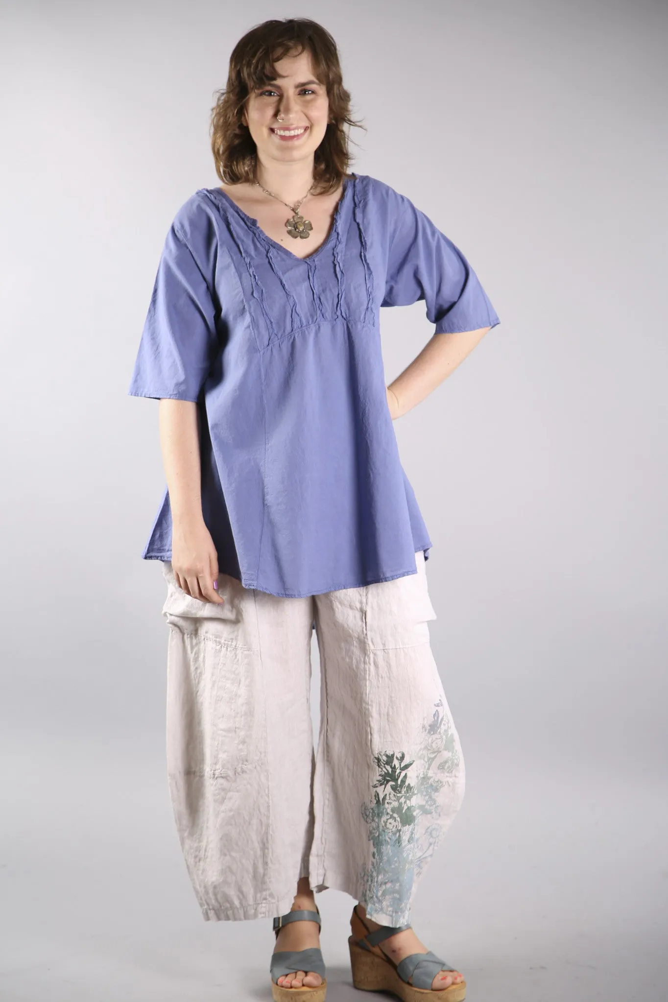 3285 Genealogist Linen Pant Pearl-P