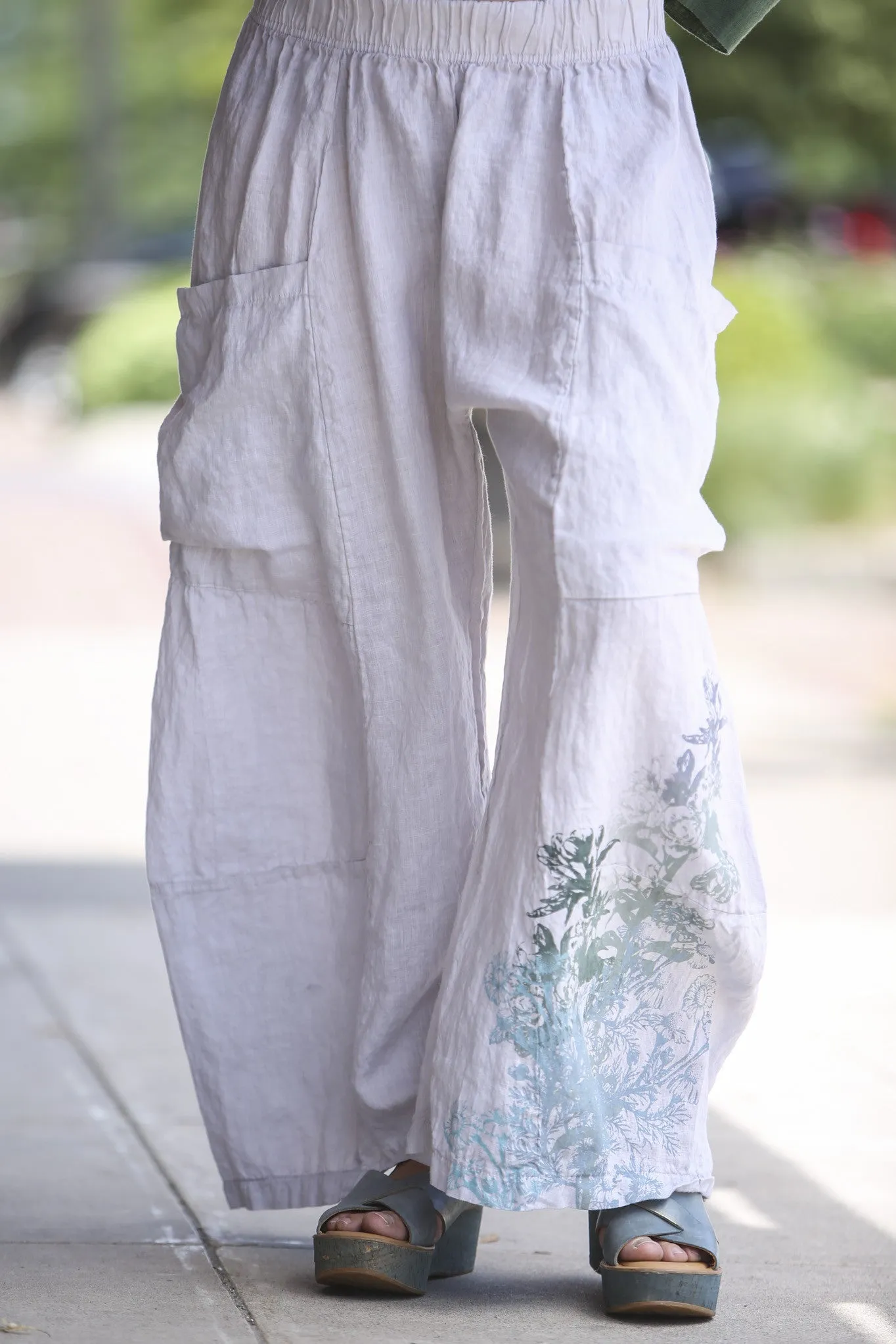 3285 Genealogist Linen Pant Pearl-P