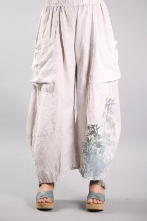 3285 Genealogist Linen Pant Pearl-P