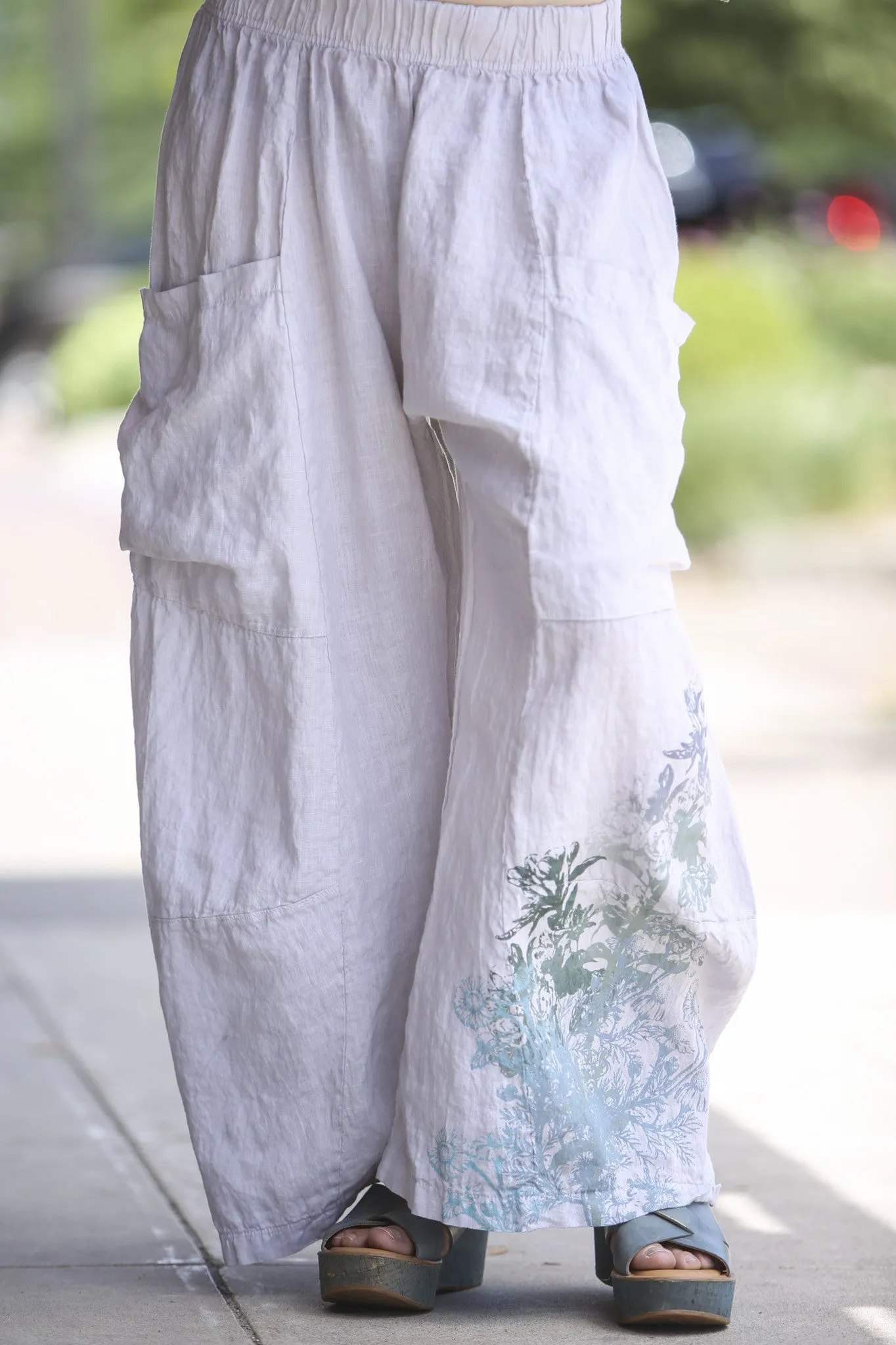 3285 Genealogist Linen Pant Pearl-P