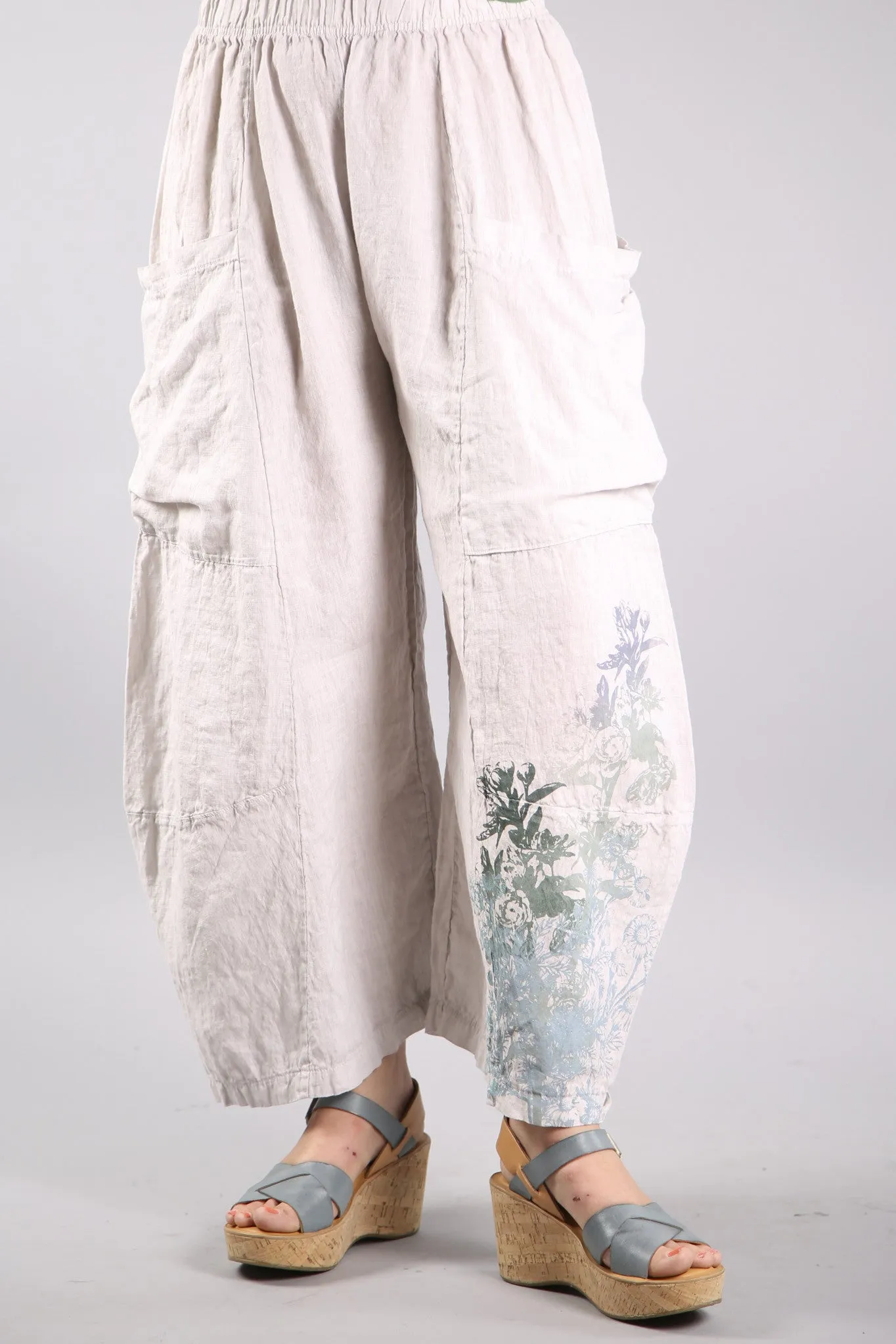 3285 Genealogist Linen Pant Pearl-P