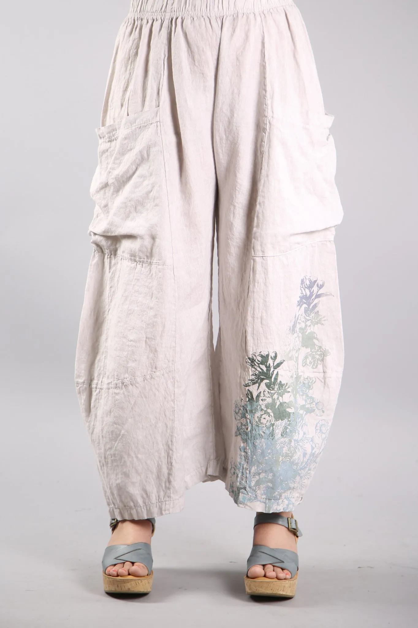 3285 Genealogist Linen Pant Pearl-P