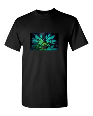 420 t-shirt, high quality leaf t-shirt