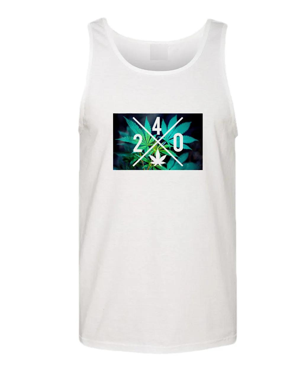 420 tank top, high quality leaf tank top