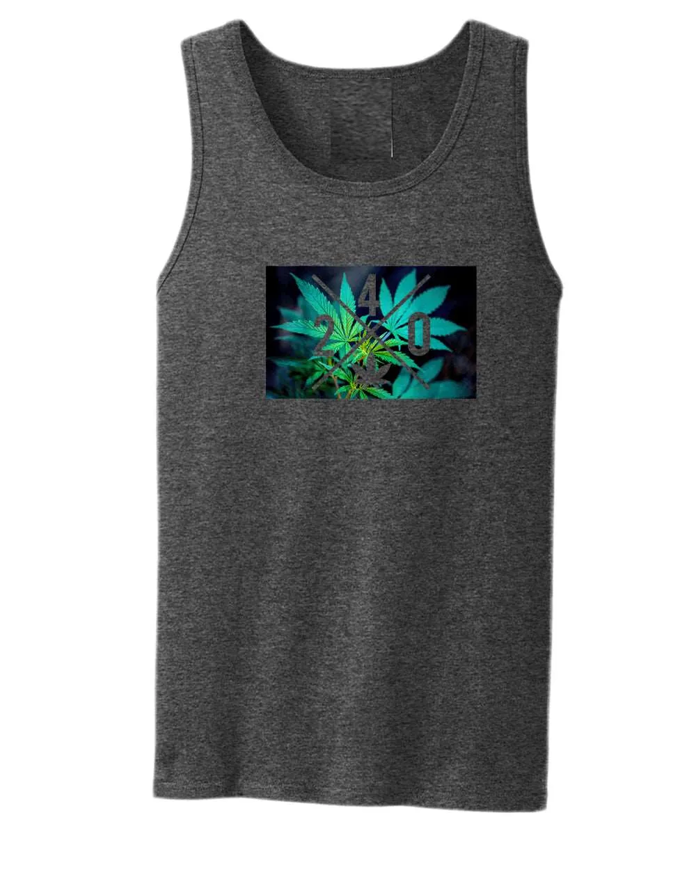 420 tank top, high quality leaf tank top