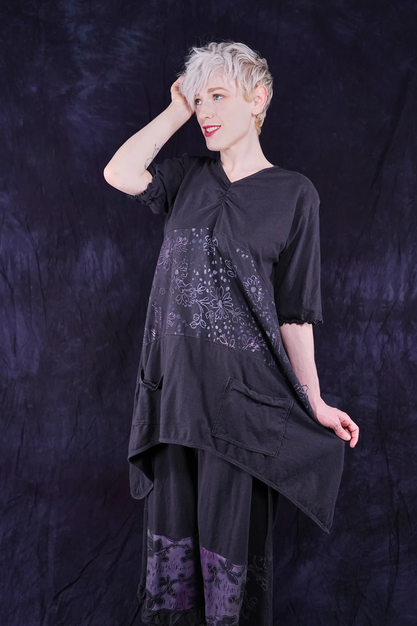 7253 Perfect Day Tunic Black Sand-P