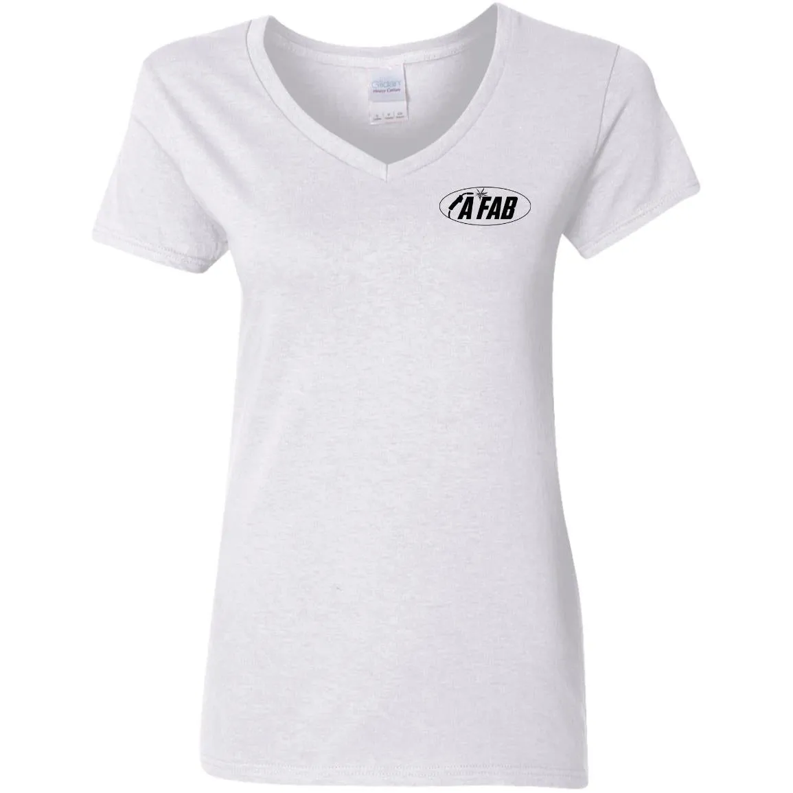 A Fab G500VL Ladies' 5.3 oz. V-Neck T-Shirt