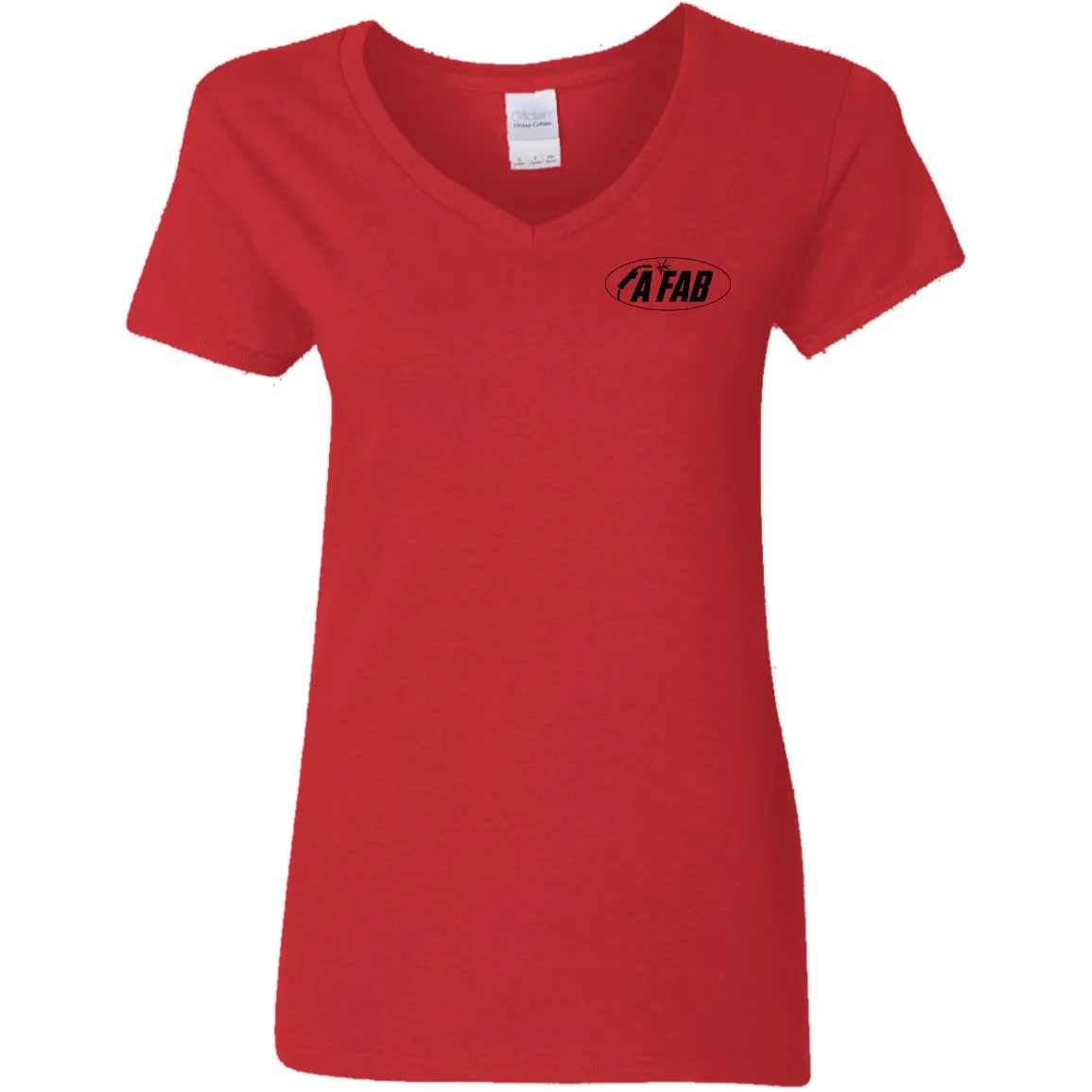 A Fab G500VL Ladies' 5.3 oz. V-Neck T-Shirt