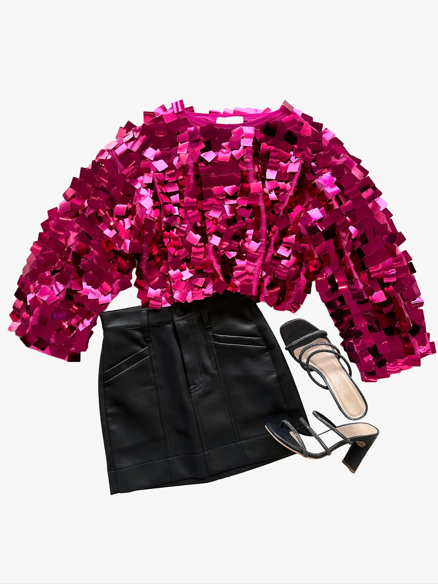 AA2142 Pink sequin longsleeve