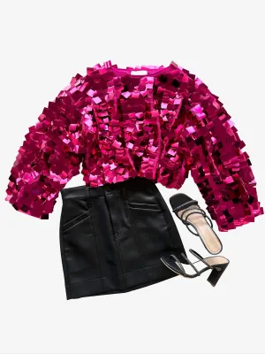 AA2142 Pink sequin longsleeve