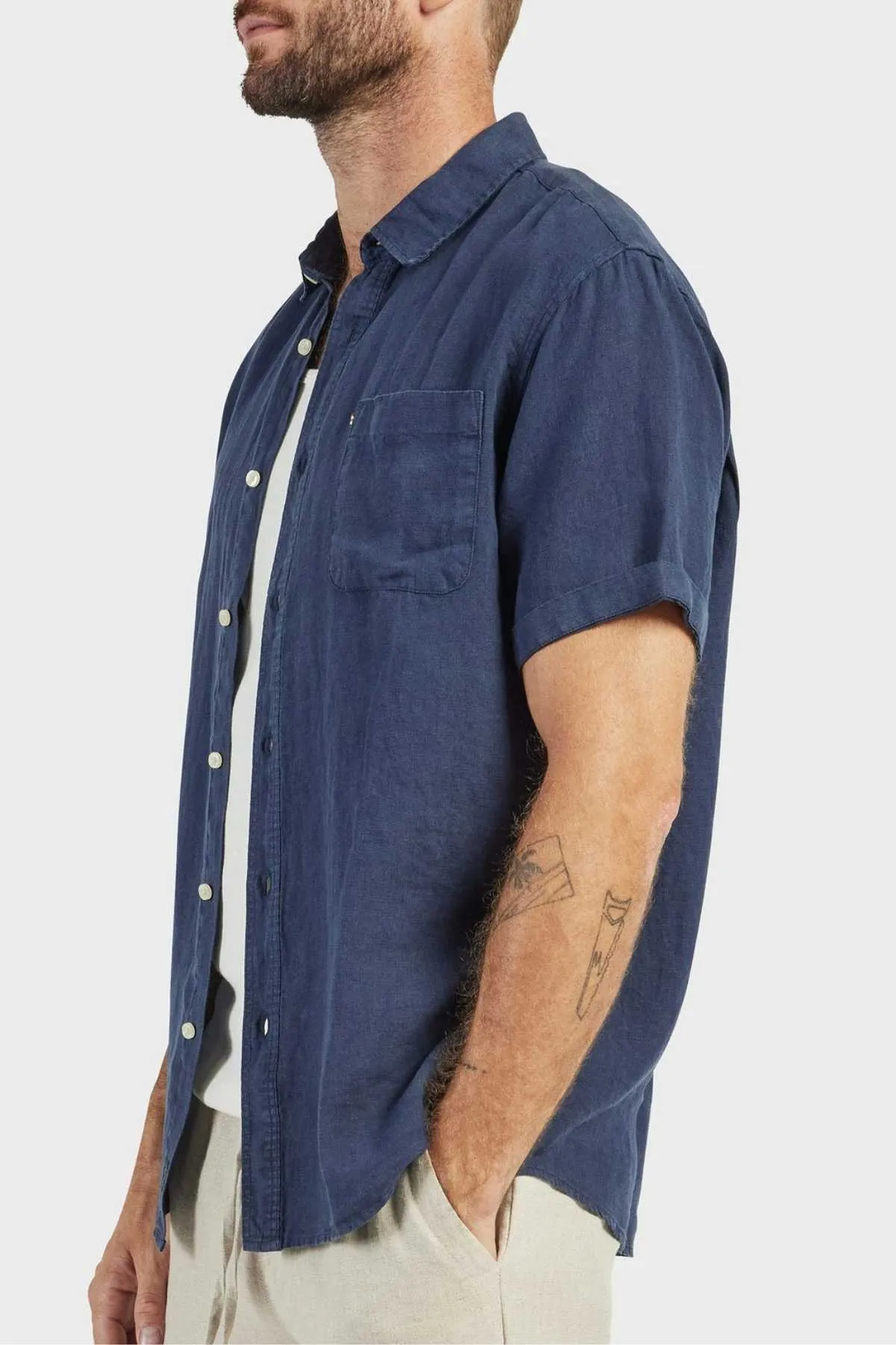 Academy Brand Hampton Linen Short Sleeve Shirt