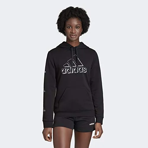 adidas Female Camo Inspired Graphic Tee, Black,XS