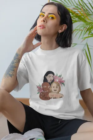 Affirmation Feminist Pro Choice T-Shirt Women’s Size - I Am Perfect (Down Syndrome)