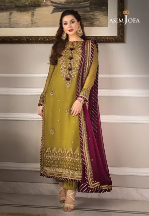 AJZS-06 | Asim Jofa Zari Sitara Luxury Eid Festive Collection 2023 | Unstitched Embrodried Suits