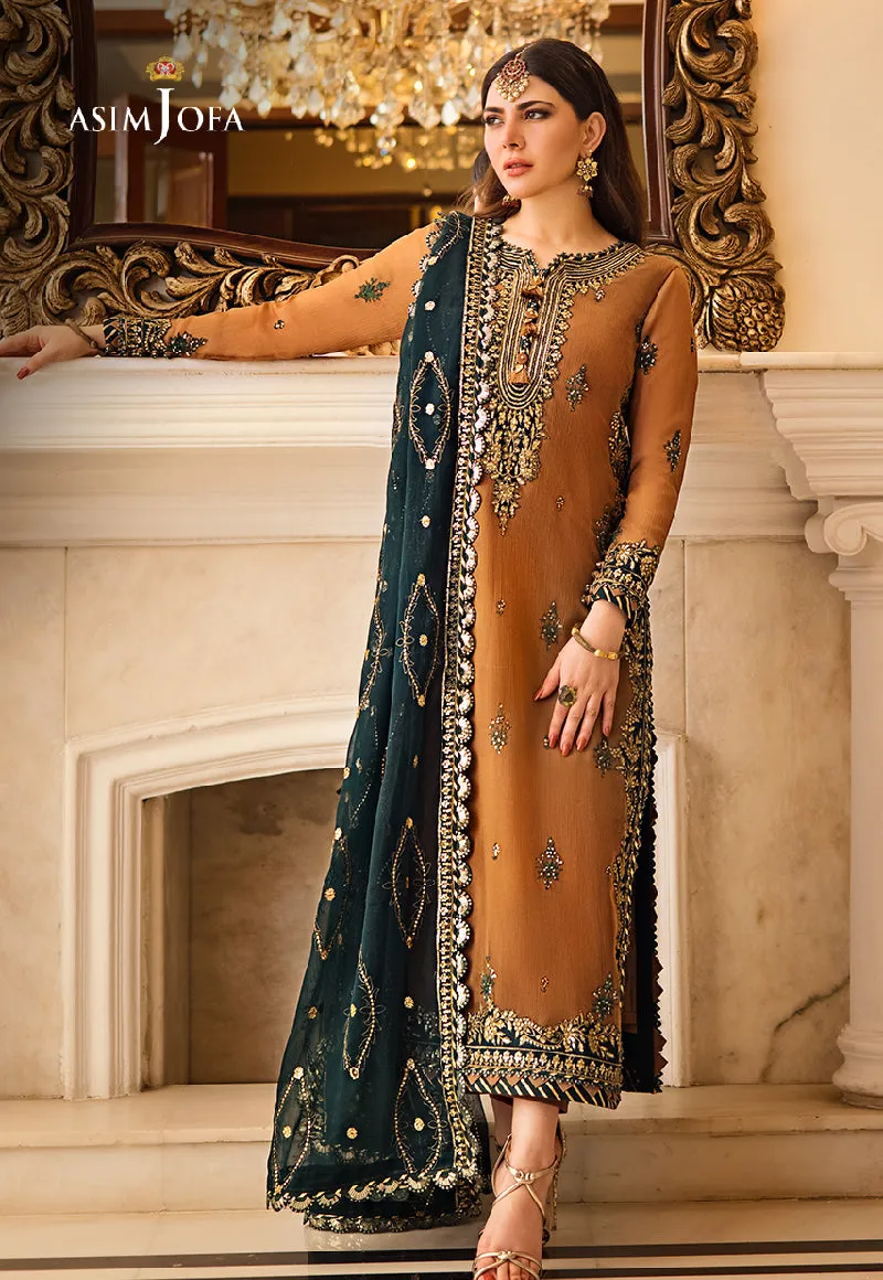 AJZS-09 | Asim Jofa Zari Sitara Luxury Eid Festive Collection 2023 | Unstitched Embrodried Suits
