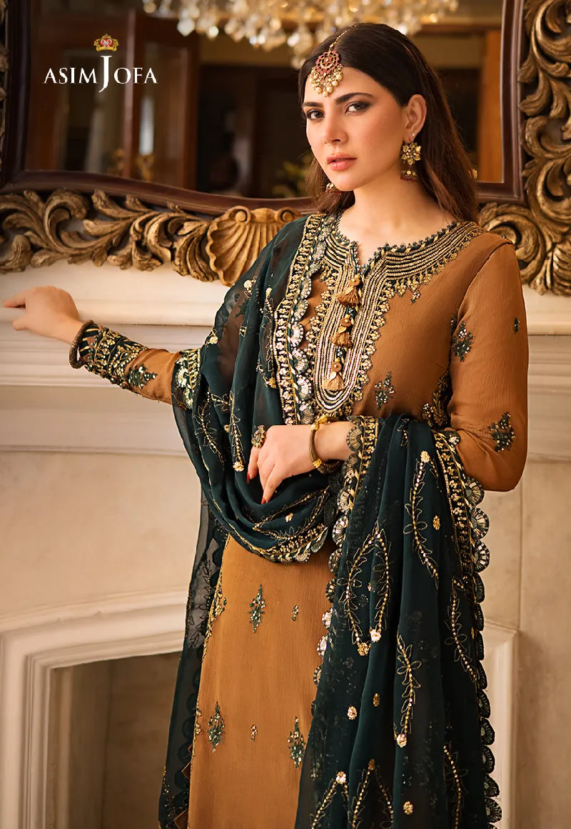 AJZS-09 | Asim Jofa Zari Sitara Luxury Eid Festive Collection 2023 | Unstitched Embrodried Suits