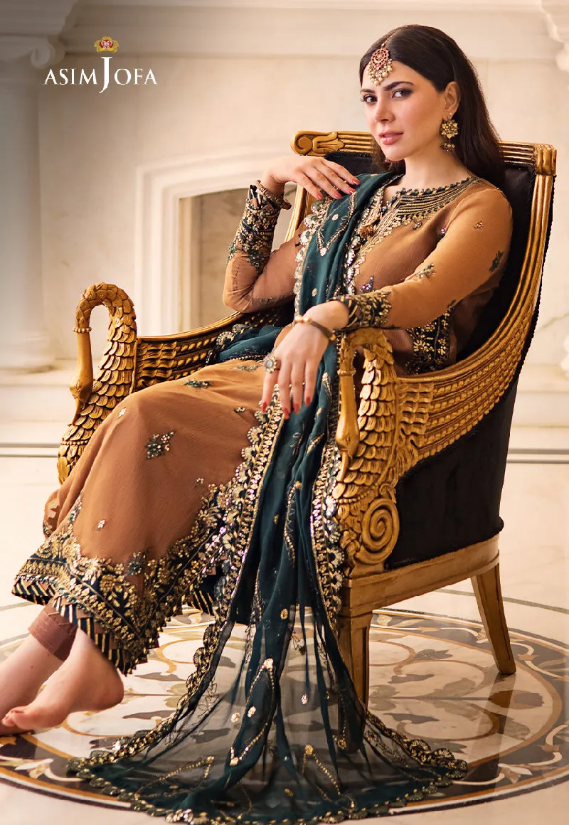 AJZS-09 | Asim Jofa Zari Sitara Luxury Eid Festive Collection 2023 | Unstitched Embrodried Suits