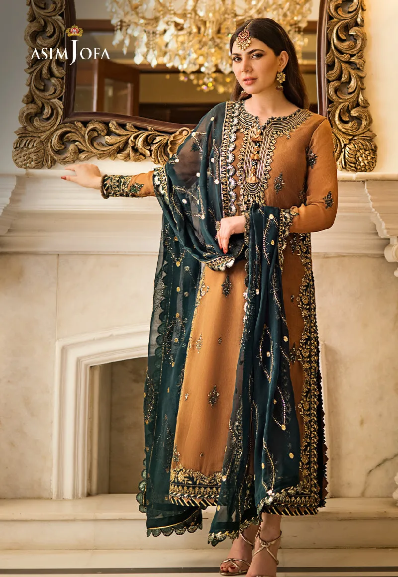 AJZS-09 | Asim Jofa Zari Sitara Luxury Eid Festive Collection 2023 | Unstitched Embrodried Suits