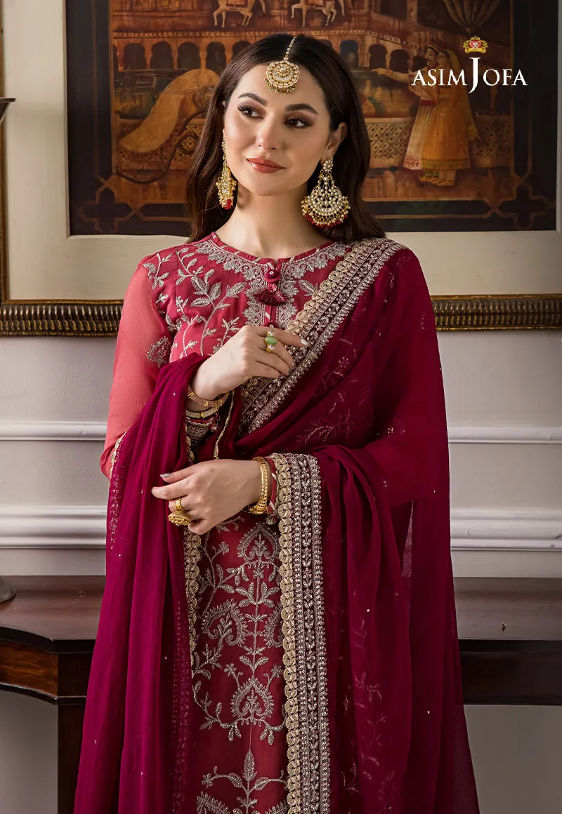 AJZS-28 | Asim Jofa Zari Sitara Luxury Eid Festive Collection 2023 | Unstitched Embrodried Suits