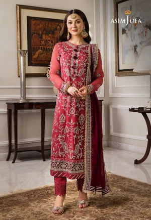 AJZS-28 | Asim Jofa Zari Sitara Luxury Eid Festive Collection 2023 | Unstitched Embrodried Suits