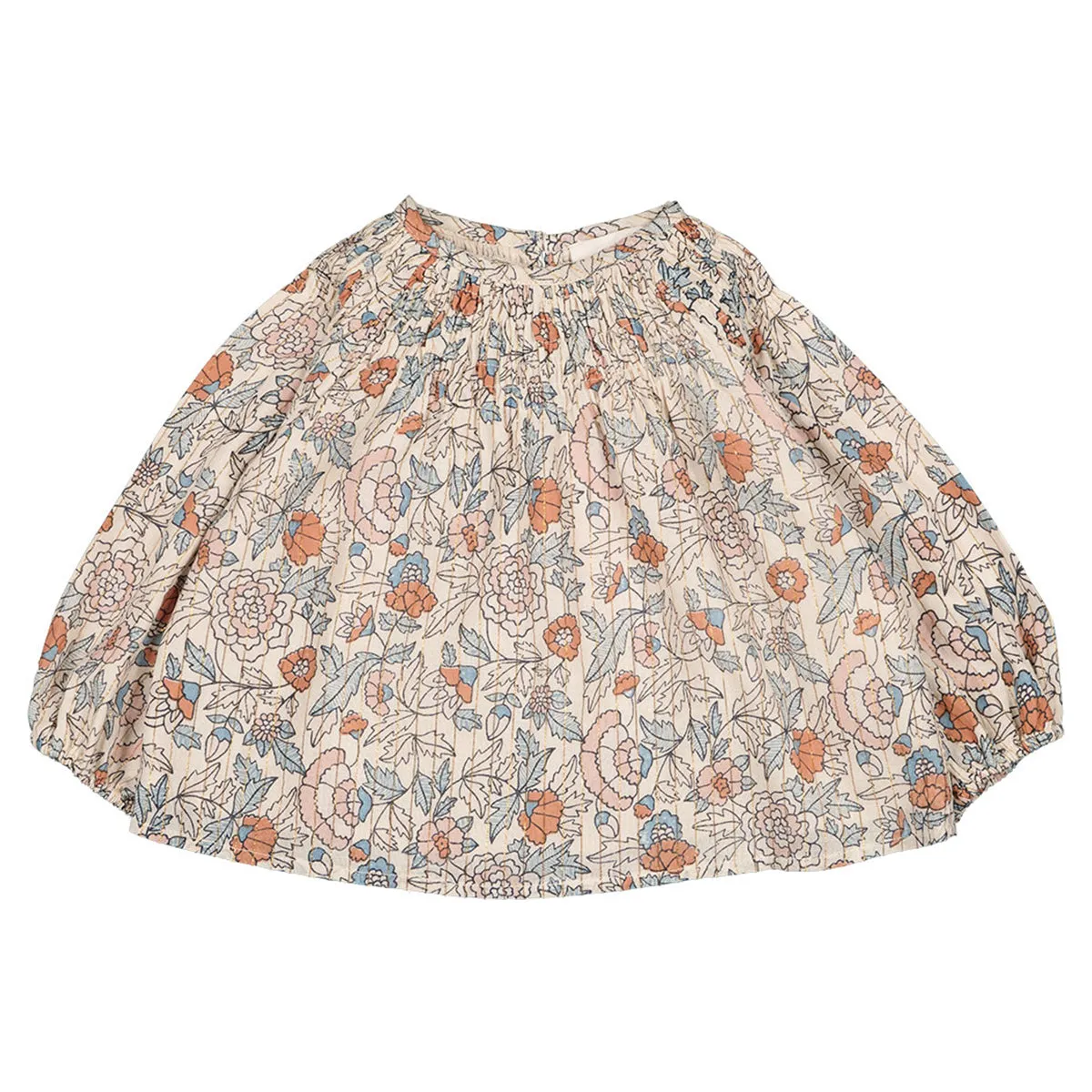 Albane Lurex Indian Flower Baby Tunic
