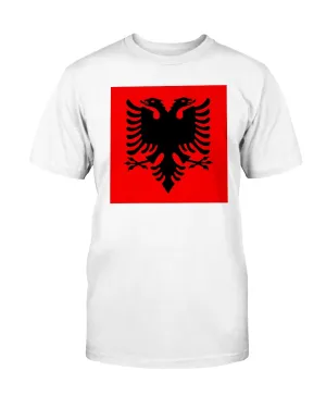 Albania Flag Gildan Cotton T-Shirt