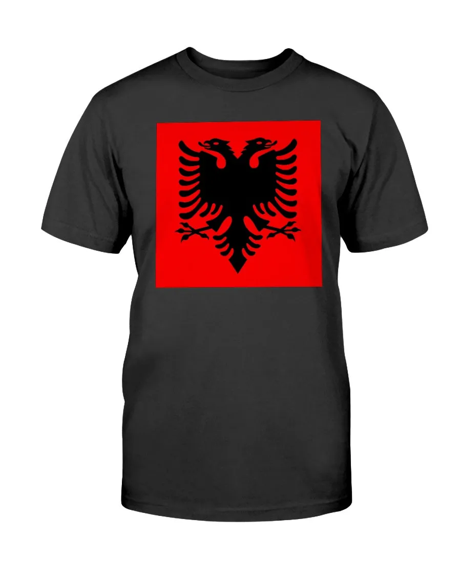 Albania Flag Gildan Cotton T-Shirt