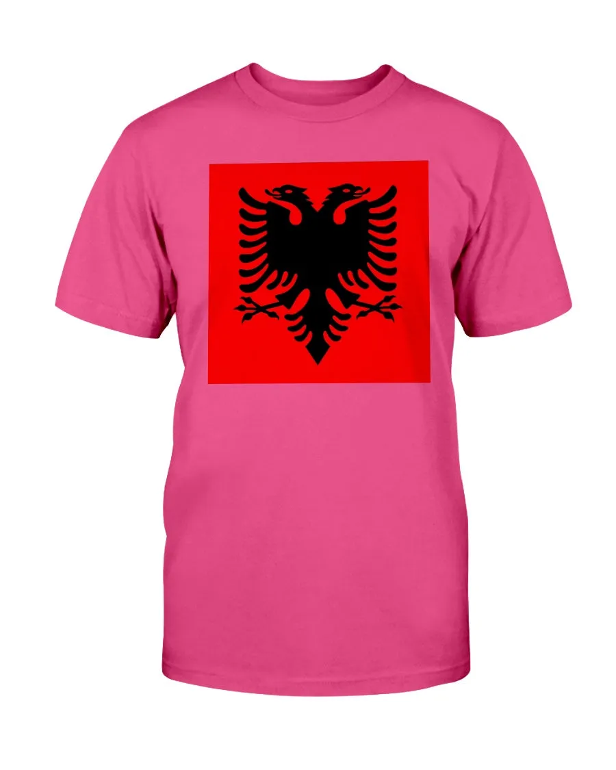 Albania Flag Gildan Cotton T-Shirt