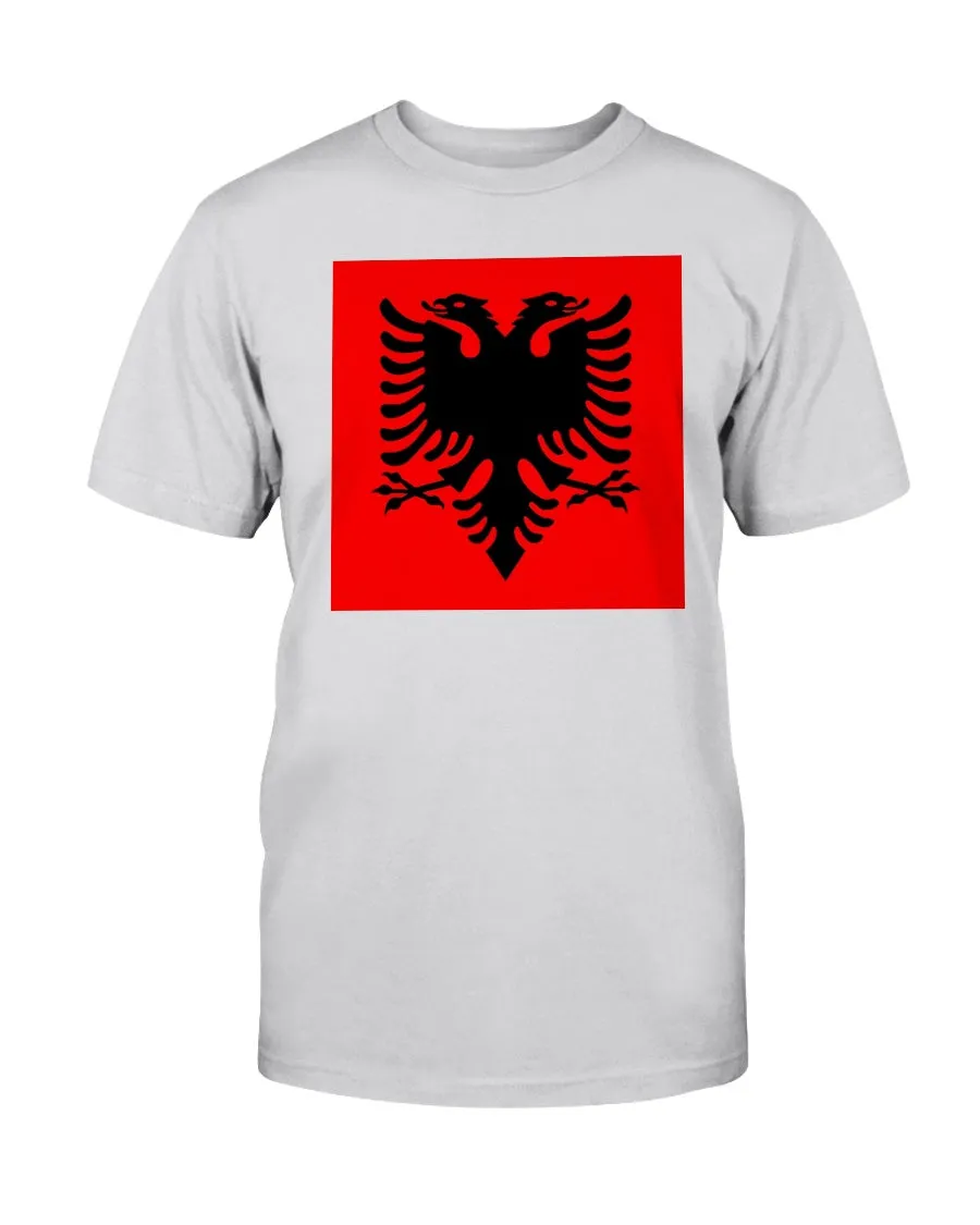 Albania Flag Gildan Cotton T-Shirt