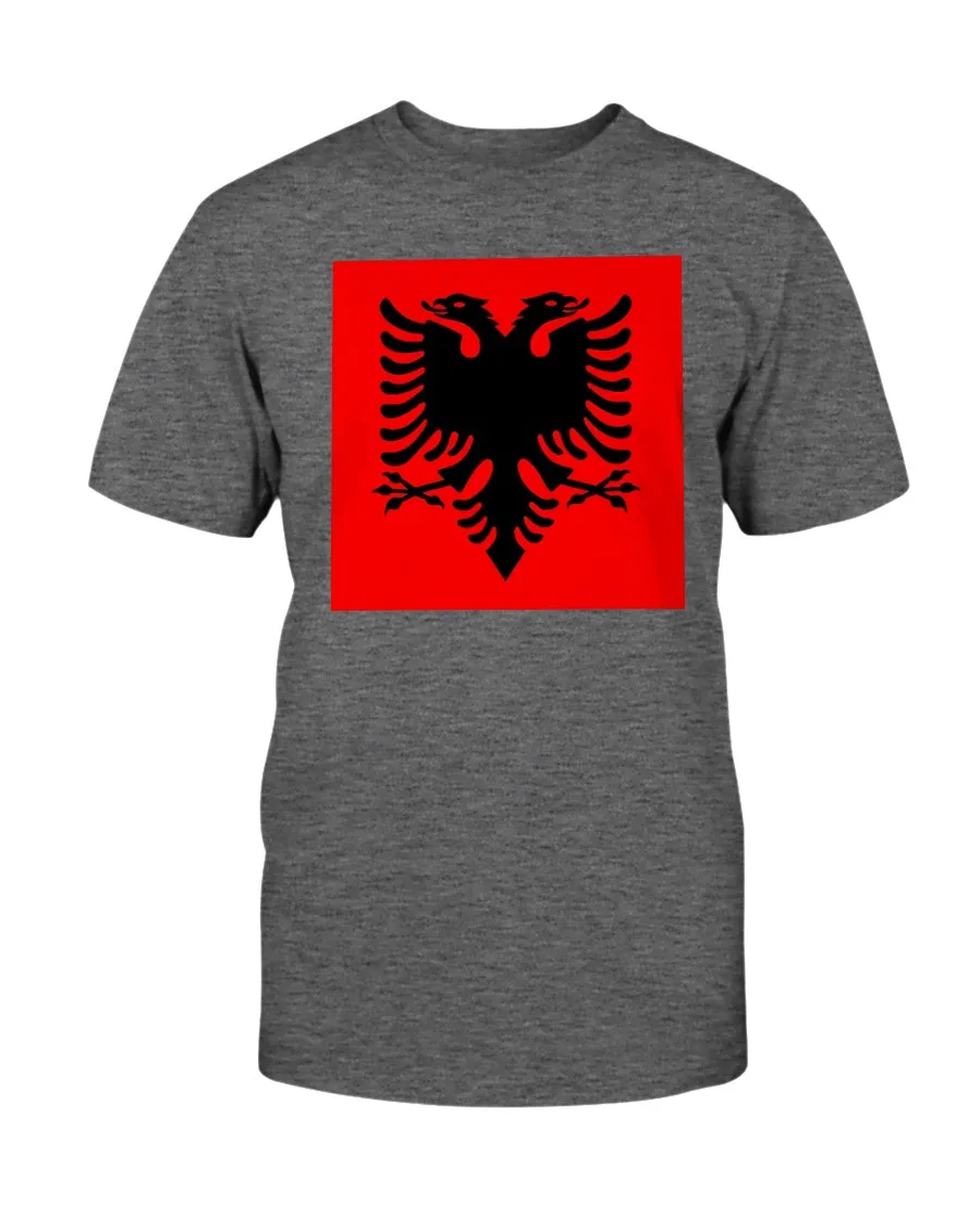 Albania Flag Gildan Cotton T-Shirt