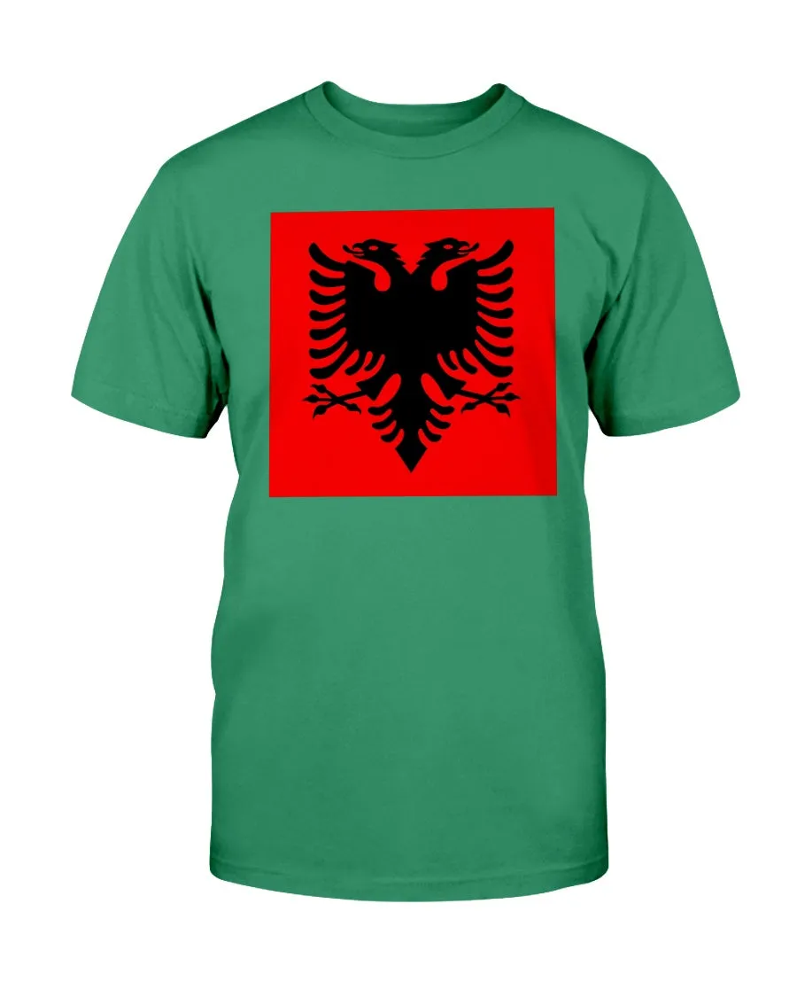 Albania Flag Gildan Cotton T-Shirt