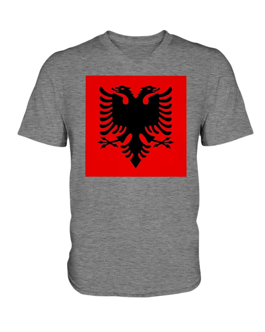Albania Flag  V-Neck T-Shirt
