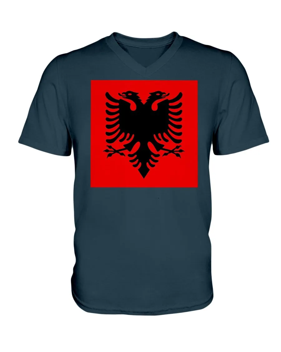 Albania Flag  V-Neck T-Shirt