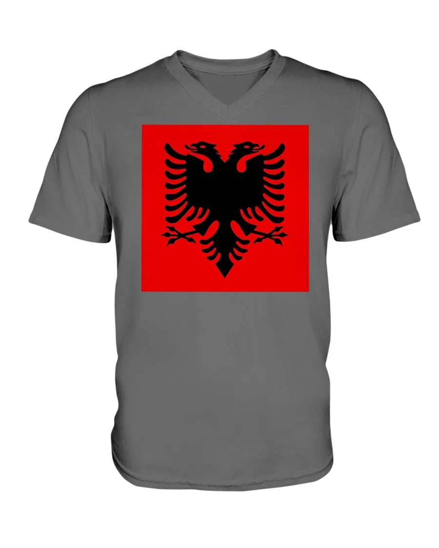 Albania Flag  V-Neck T-Shirt