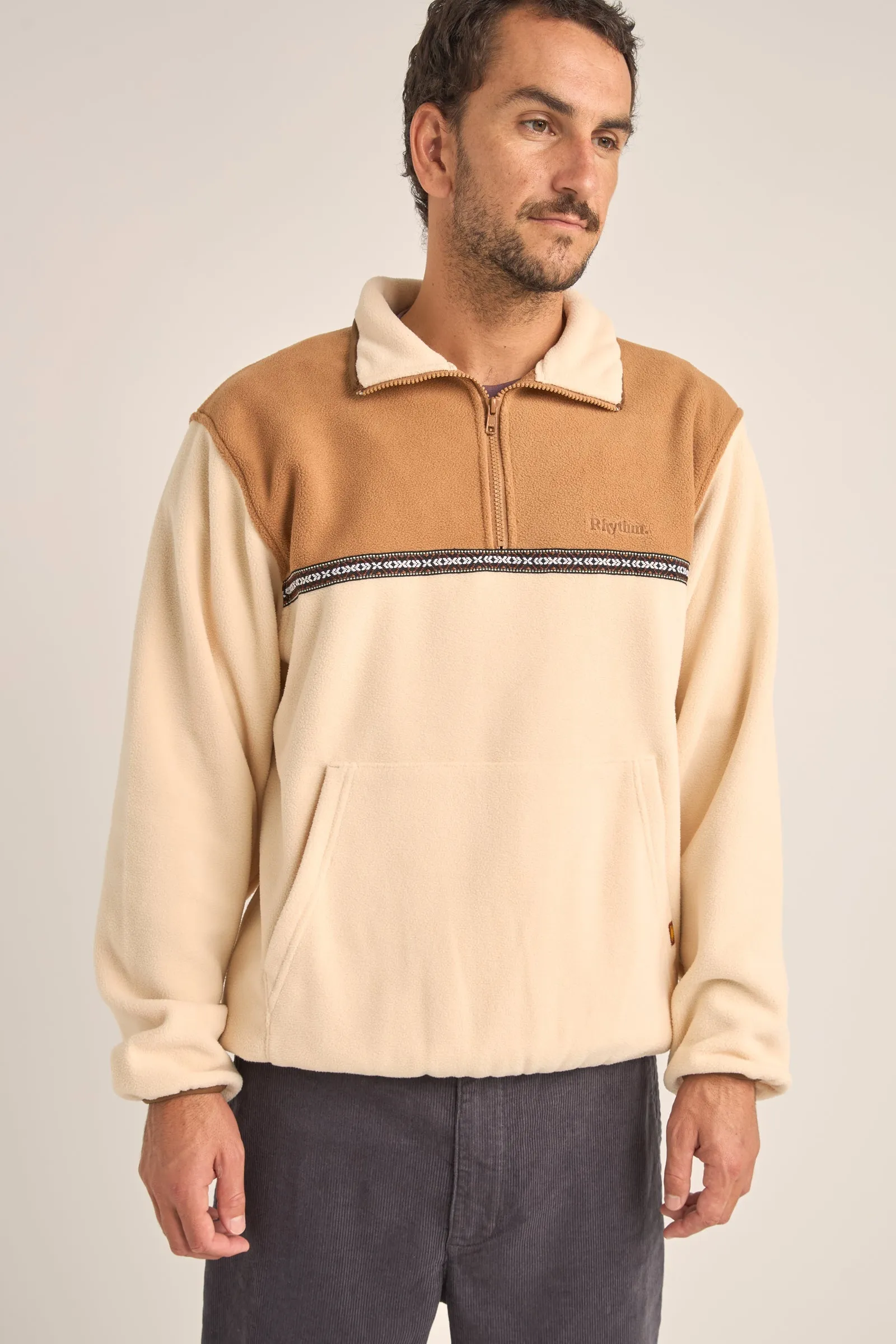 Alder Half Zip Pull Over Latte