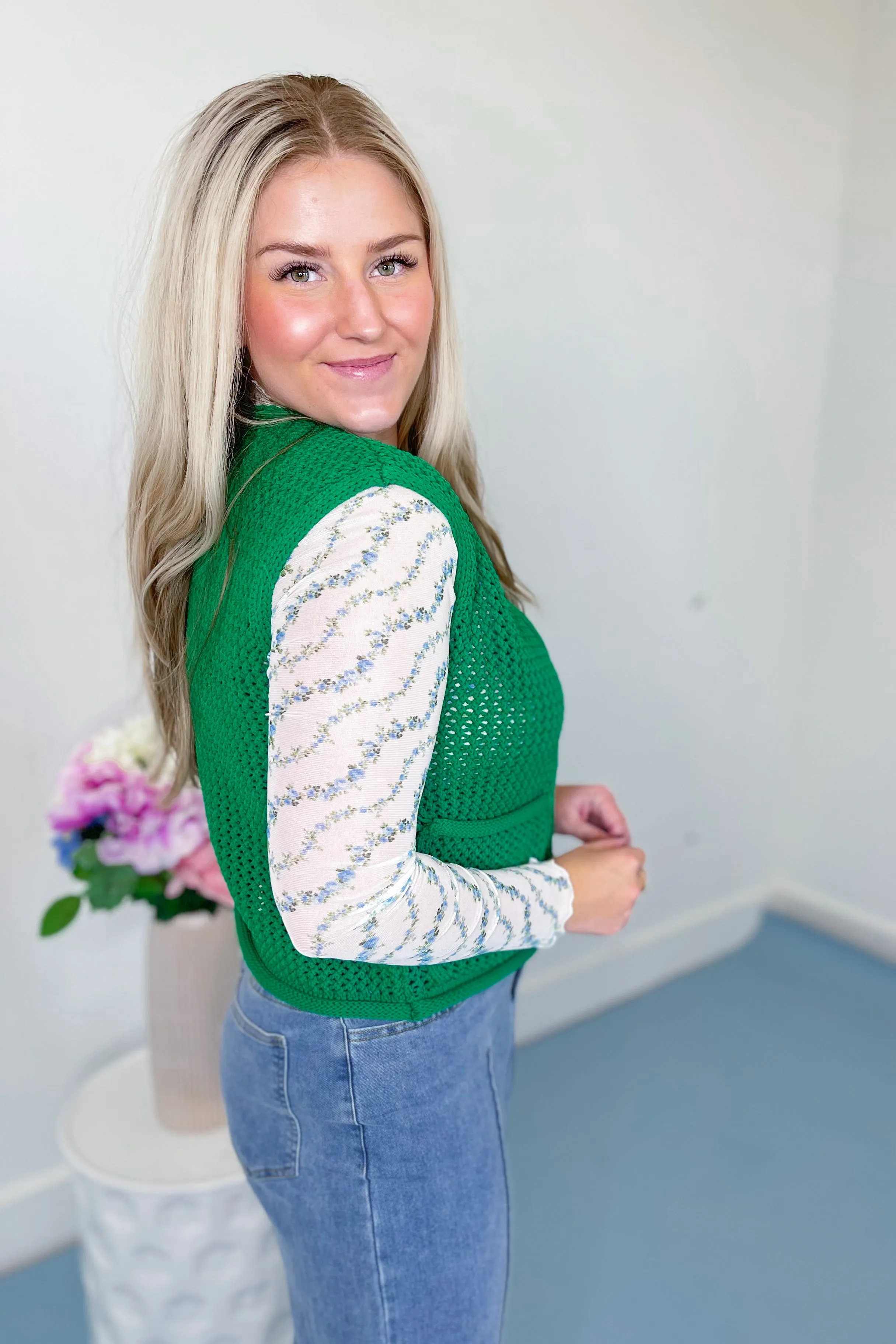 Alice Chunky Knit Sweater Vest Top *FINAL SALE*