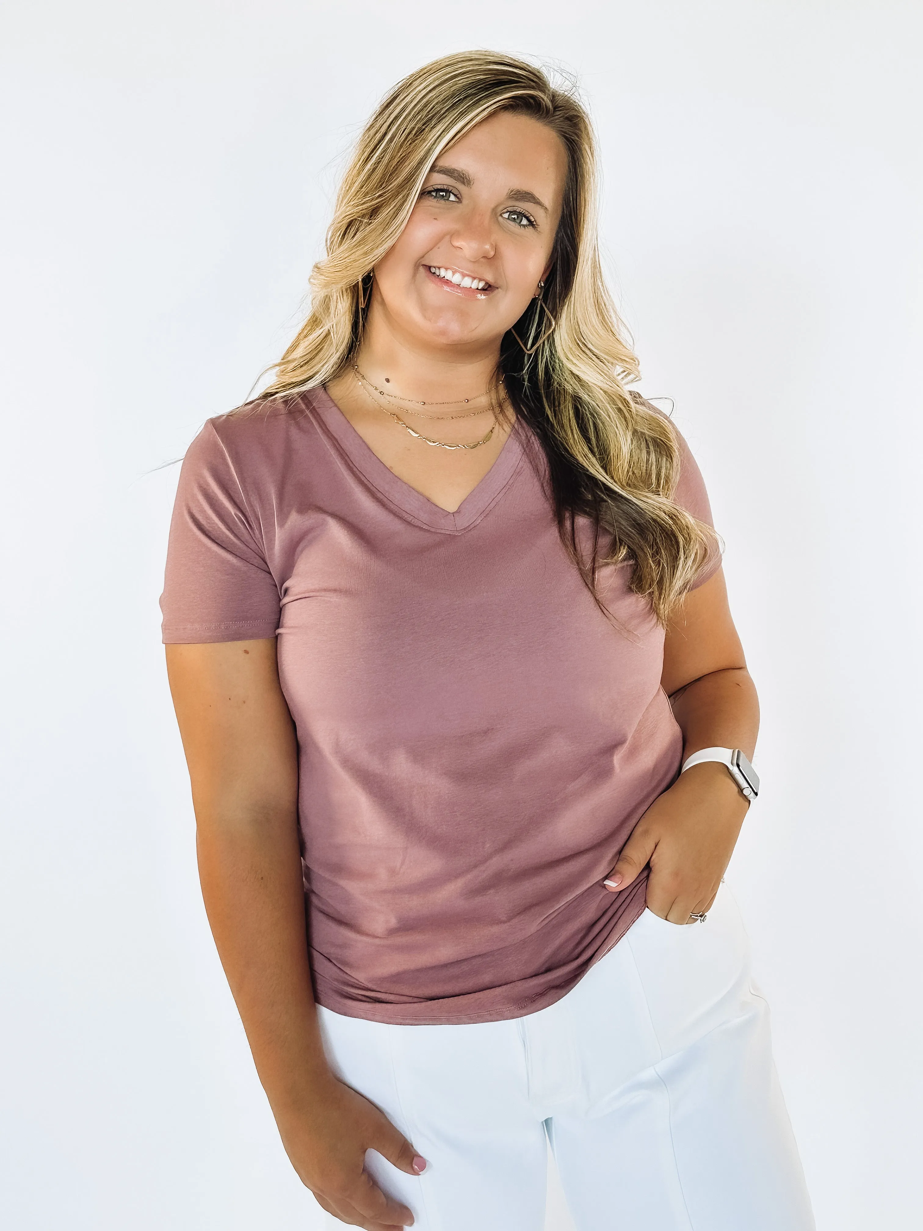 Always Comfy V-Neck Tee