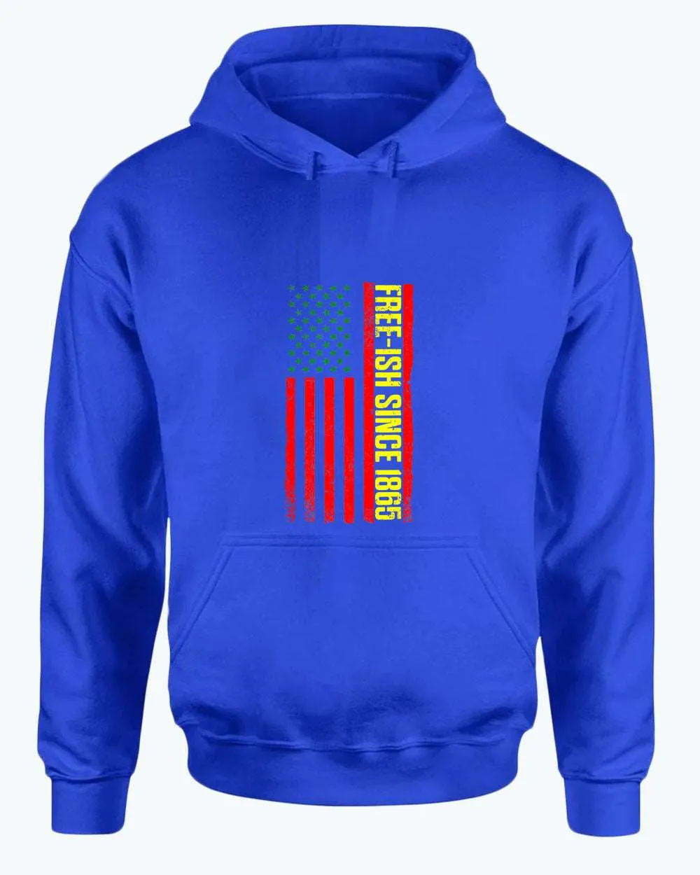 American flag juneteenth hoodie green yellow red flag hoodies