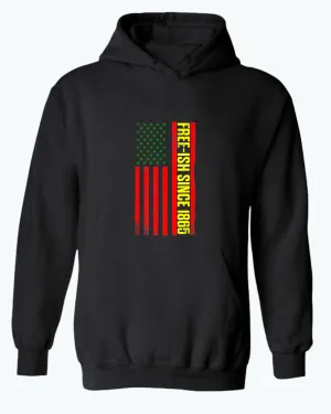 American flag juneteenth hoodie green yellow red flag hoodies