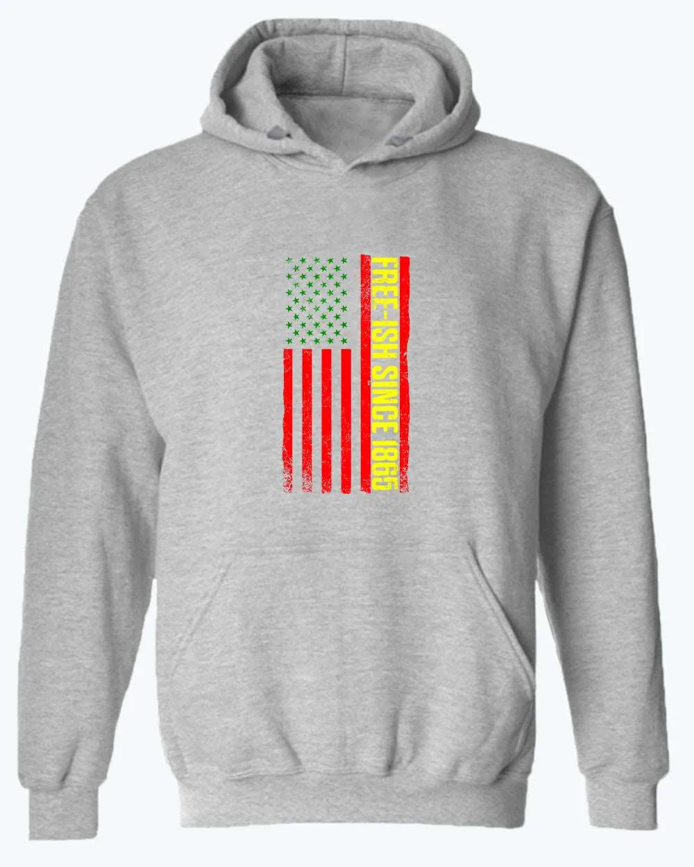 American flag juneteenth hoodie green yellow red flag hoodies